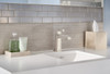 Single Hole Bathroom Faucet with Speed Connect Technology Drain in Polished Nickel