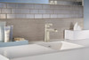 Single Hole Bathroom Faucet with Speed Connect Technology Drain in Brushed Nickel