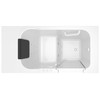2848.105.CRW 28-in. x 48-in. Walk-In Air Spa and Whirlpool Massage Bathtub with Right-Hand Drain in White