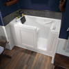 28-in. x 48-in. Walk-In Air Spa and Whirlpool Massage Bathtub with Right-Hand Drain in White