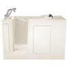 2848.609.CLL 28-in. x 48-in. Walk-In Air Spa and Whirlpool Massage Bathtub with Left-Hand Drain and Tub Faucet in Linen