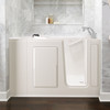 2848.609.SRL 28-in. x 48-in. Walk-In Soaking Bathtub with Right-Hand Drain and Tub Faucet in Linen