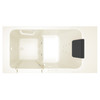 30-in. x 51-in. Walk-In Air Spa and Whirlpool Massage Bathtub with Left-Hand Drain in Linen