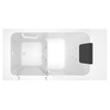30-in. x 51-in. Walk-In Air Spa and Whirlpool Massage Bathtub with Left-Hand Drain in White