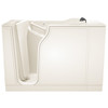 30-in. x 52-in. Walk-In Air Spa and Whirlpool Massage Bathtub with Left-Hand Drain in Linen