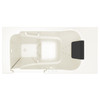 30-in. x 52-in. Walk-In Air Spa and Whirlpool Massage Bathtub with Left-Hand Drain in Linen