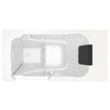 30-in. x 52-in. Walk-In Air Spa and Whirlpool Massage Bathtub with Left-Hand Drain in White