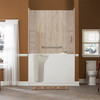 30-in. x 52-in. Walk-In Air Spa and Whirlpool Massage Bathtub with Left-Hand Drain in White