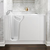 3052.609.CLW 30-in. x 52-in. Walk-In Air Spa and Whirlpool Massage Bathtub with Left-Hand Drain and Tub Faucet in White