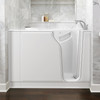 3052.609.CRW 30-in. x 52-in. Walk-In Air Spa and Whirlpool Massage Bathtub with Right-Hand Drain and Tub Faucet in White
