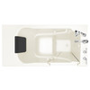 3052.609.SRL 30-in. x 52-in. Walk-In Soaking Bathtub with Right-Hand Drain and Tub Faucet in Linen