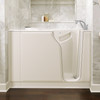 3052.609.SRL 30-in. x 52-in. Walk-In Soaking Bathtub with Right-Hand Drain and Tub Faucet in Linen