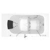 30-in. x 52-in. Outward Opening Door Walk-In Whirlpool Massage and Air Spa Bathtub with Right Door/Drain in White