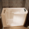 30-in. x 60-in. Walk-In Air Spa and Whirlpool Massage Bathtub with Left-Hand Drain in Linen