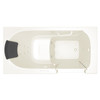 30-in. x 60-in. Walk-In Air Spa and Whirlpool Massage Bathtub with Right-Hand Drain in Linen