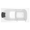 30-in. x 60-in. Walk-In Whirlpool Massage Bathtub with Right-Hand Drain in White
