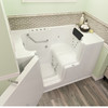 32-in. x 52-in. Outward Opening Door Walk-In Air Spa and Whirlpool Massage Bathtub with Left Door/Drain in White