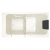 32-in. x 60-in. Walk-In Air Spa and Whirlpool Massage Bathtub with Left-Hand Drain in Linen