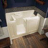 32-in. x 60-in. Walk-In Air Spa and Whirlpool Massage Bathtub with Left-Hand Drain in Linen