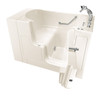 30-in. x 52-in. Outward Opening Door Walk-In Air Massage Bathtub with Tub Faucet in Linen