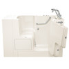 32-in. x 52-in. Outward Opening Door Walk-In Jet Massage Bathtub with Tub Faucet in Linen