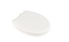 Round Closed-Front Toilet Seat with Soft Close, Grip Tight and Quick Release in White