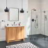Widespread Faucet with Lever Handles in Matte Black