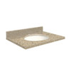 25-in x 19-in Bathroom Vanity Top with Eased Edge in Sorrento Coast