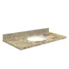 37-in x 22-in Bathroom Vanity Top with Eased Edge in Trail