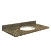 37-in x 22-in Bathroom Vanity Top with Eased Edge in Rapture