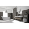 T4230-BN Duvall Floor Mounted Freestanding Tub Filler With Hand Shower, Brushed Nickel