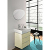 25.59 X 1.18 X 23.23 LED-Backlit Left Contemporary Mirror with Touch Sensor