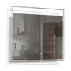 23.62 X 1.18 X 23.62 LED-Backlit Contemporary Mirror with Touch Sensor