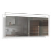 55.12 X 1.18 X 23.62 LED-Backlit Contemporary Mirror with Touch Sensor