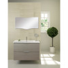 35.43 X 1.18 X 23.62 LED-Backlit Contemporary Mirror with Touch Sensor