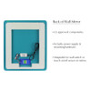 47.24 X 1.18 X 21.65 LED-Backlit Contemporary Mirror with Touch Sensor