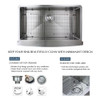 35.875-in x 22-in x 10-in 16 Gauge Super Single Bowl, Farmhouse Stainless Steel Kitchenl Sink, Undermount Installation