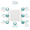 EWK603672-39 Expressions 36" X 60" X 72" 3-Piece Tub/Shower Wall Kit, In Grey