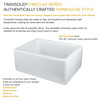 24-in x 18-in x 10-in Single Bowl, Farmhouse Fireclay Kitchen Sink, Undermount Installation, in White with Grid, Strainer, Installation Kit
