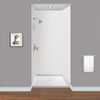 Transolid EWK484896-39 Expressions 48" X 48" X 96" 3-Piece Shower Wall Trimmable Kit, In Grey