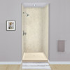 Transolid EWK484896-44 Expressions 48" X 48" X 96" 3-Piece Shower Wall Trimmable Kit, In Sea Fog
