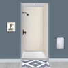 EWK484896-46 Expressions 48" X 48" X 96" 3-Piece Shower Wall Trimmable Kit, In Houndstooth