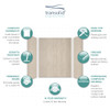 EWK604872-45 Expressions 48" X 60" X 72" 3-Piece Tub/Shower Wall Kit, In Bleached Oak