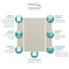 EWKX604896-46 Expressions 48" X 60" X 96" 6-Piece Tub/Shower Wall Kit with Extension Kit, In Houndstooth