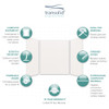 EWK606072-31 Expressions 60" X 60" X 72" 3-Piece Tub/Shower Wall Kit, In White