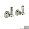 Pair of 3/4in Concealed Wall Valves in Satin Nickel