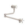 Rohl U.4798X-STN-2 Wall Mounted Pot Filler in Satin Nickel