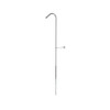 63in Rigid Hook Shower Riser in Polished Chrome