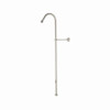40in Rigid Hook Shower Riser in Satin Nickel