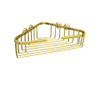 13-1/2in Wall Mounted Corner Basket in Inca Brass